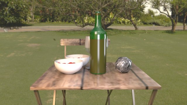 picnic table model 3d 3D 模型 .c4d .max .obj .3ds .fbx .stl .blend 