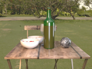 picnic table model 3d Modelo 3D