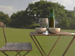 picnic table model 3d 3D 模型