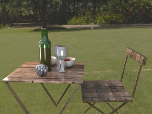 picnic table model 3d 3D 模型