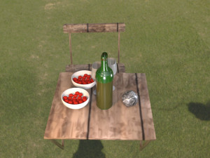picnic table model 3d 3D 模型