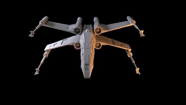 x wing star wars model 3d Modelo 3D .c4d .max .obj .3ds .fbx .stl .blend 