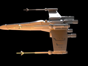 x wing star wars model 3d Modelo 3D
