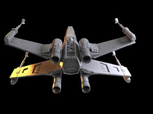 x wing star wars model 3d Modelo 3D