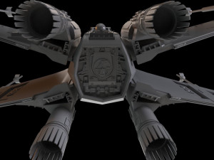x wing star wars model 3d Modelo 3D