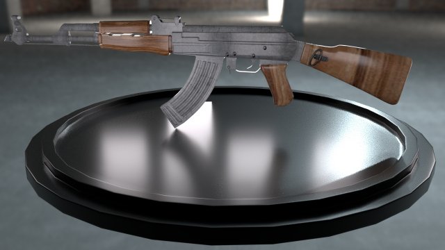 ak-47 model 3d Modelo 3D .c4d .max .obj .3ds .fbx .stl .blend 