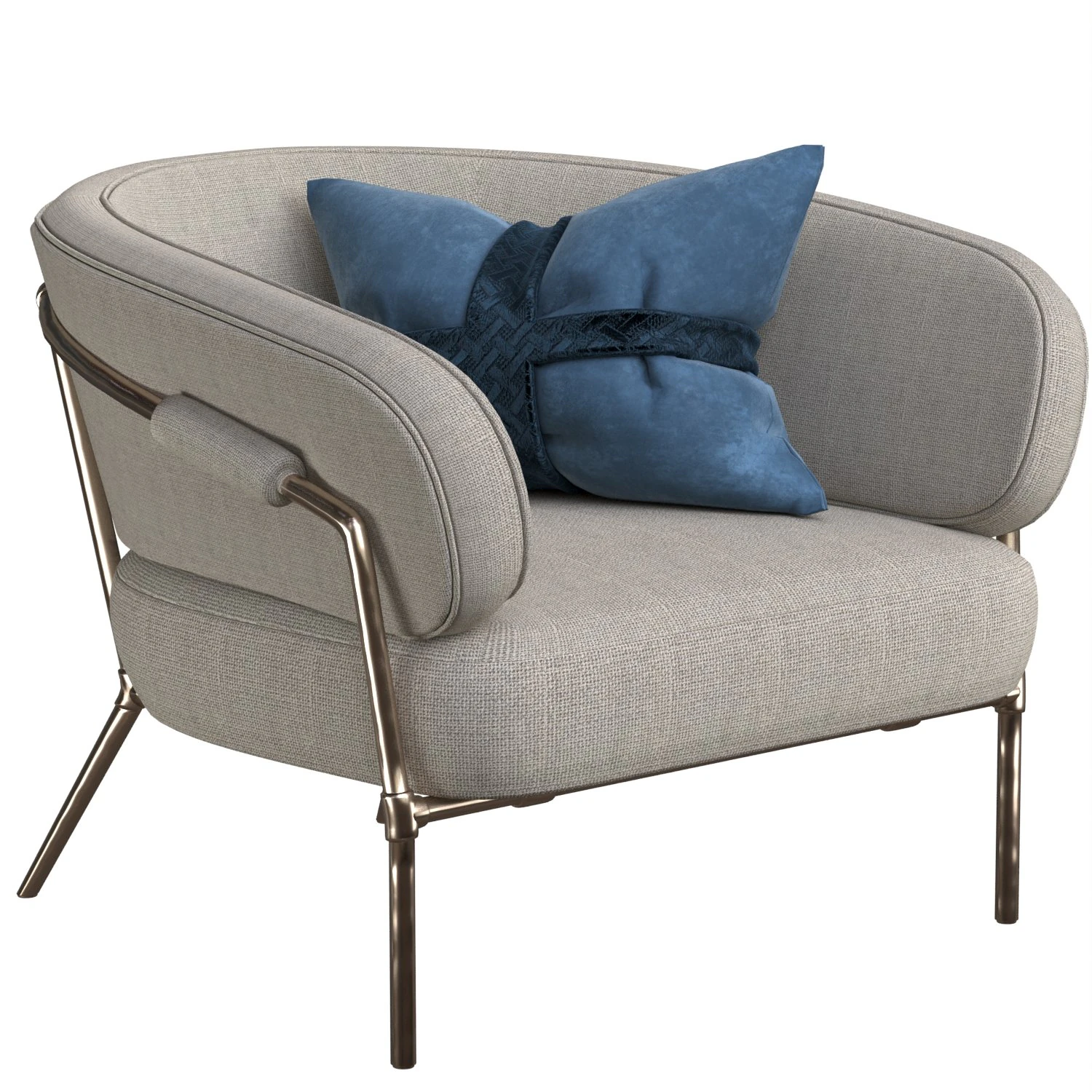 armchair 3D Model .c4d .max .obj .3ds .fbx .stl .blend 