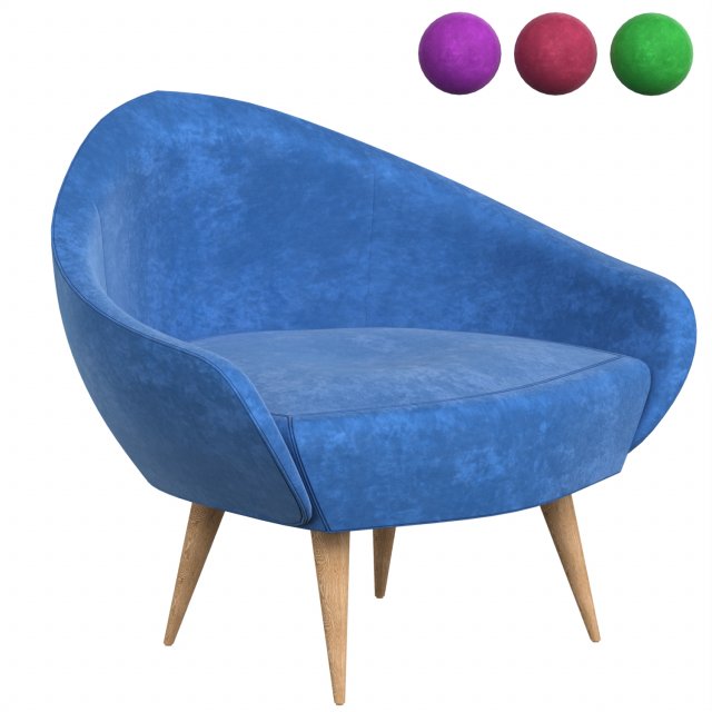 armchair Modèle 3D .c4d .max .obj .3ds .fbx .stl .blend 