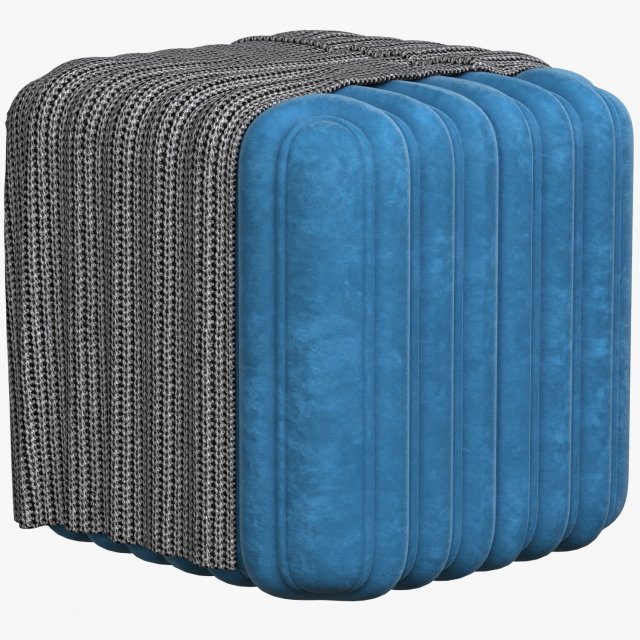 pouf 3D Model .c4d .max .obj .3ds .fbx .stl .blend 