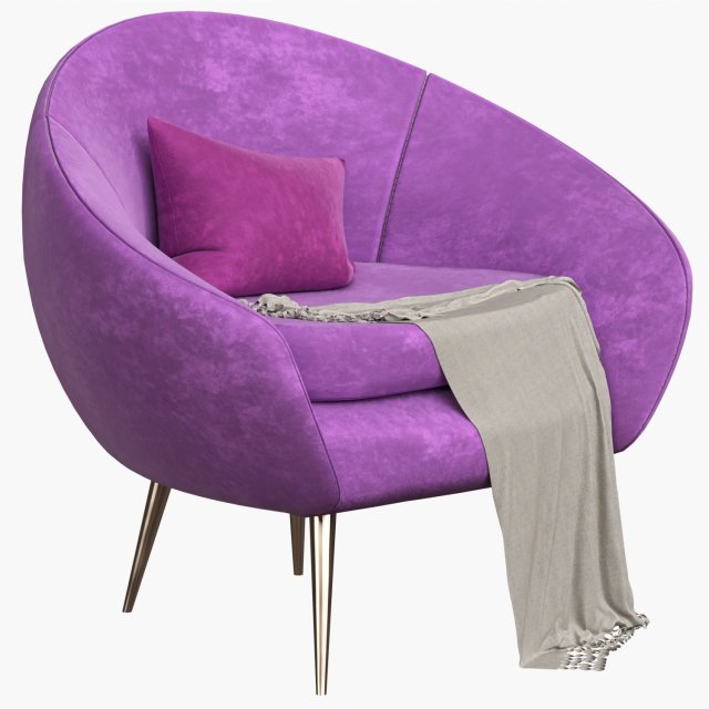 armchair 3D Model .c4d .max .obj .3ds .fbx .stl .blend 