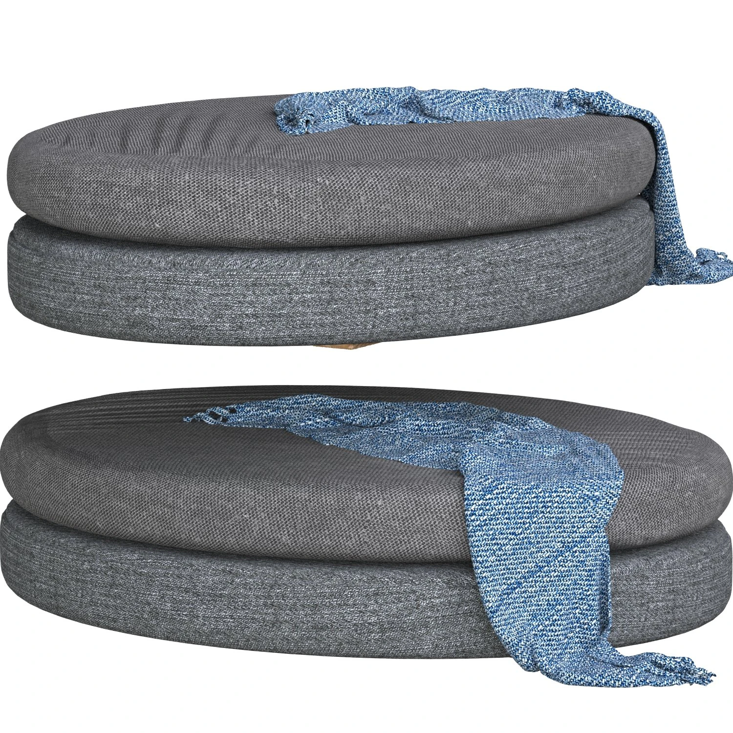 pouf 3D Model .c4d .max .obj .3ds .fbx .stl .blend 