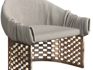 stoffen fauteuil 3D Model