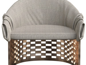 cloth armchair Model 3D
