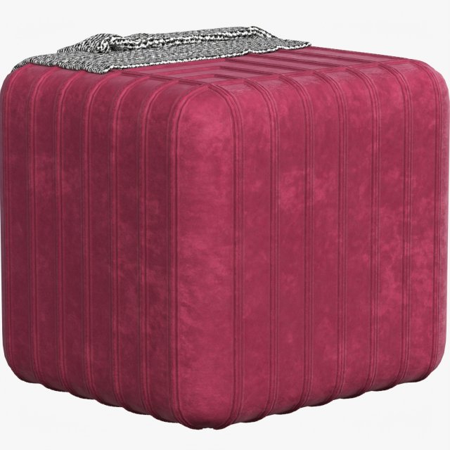 pouf 3D 模型 .c4d .max .obj .3ds .fbx .stl .blend