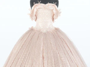 Wedding dress 3D Model
