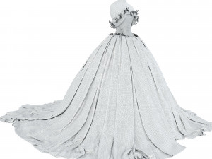 Wedding dress 3D Модель