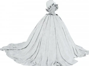 Wedding dress 3D Model