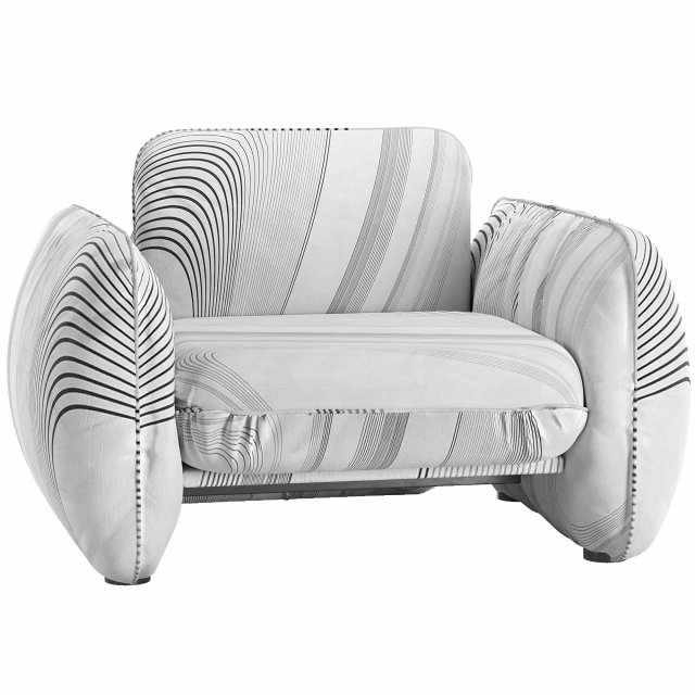 Baxter armchair Modèle 3D .c4d .max .obj .3ds .fbx .stl .blend 