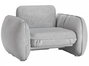 Baxter armchair Modèle 3D