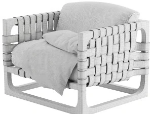 Bungalow Armchair 3D Model