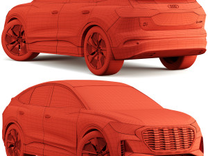 Audi Q4Sportbacketron 3D 모델
