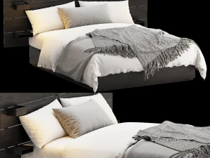 노르들리 침대 3D 모델