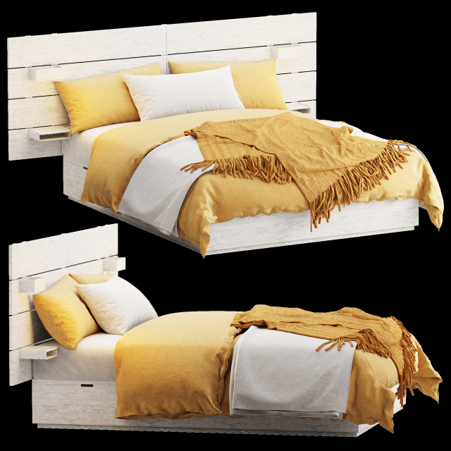 NORDLI Bed Modelo 3D .c4d .max .obj .3ds .fbx .stl .blend 
