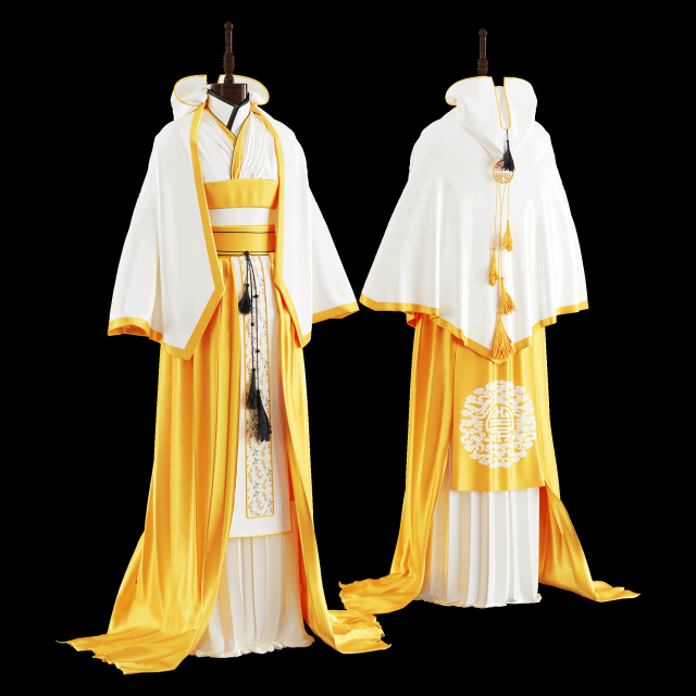 Japanese clothes 3D Model .c4d .max .obj .3ds .fbx .stl .blend 