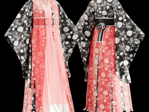 Japanese clothes Model 3D