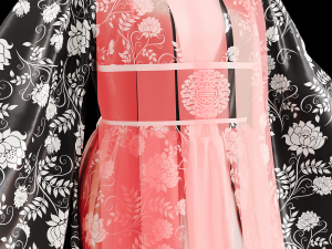 Japanese clothes 3D Model