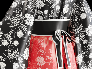 Japanese clothes 3D Model