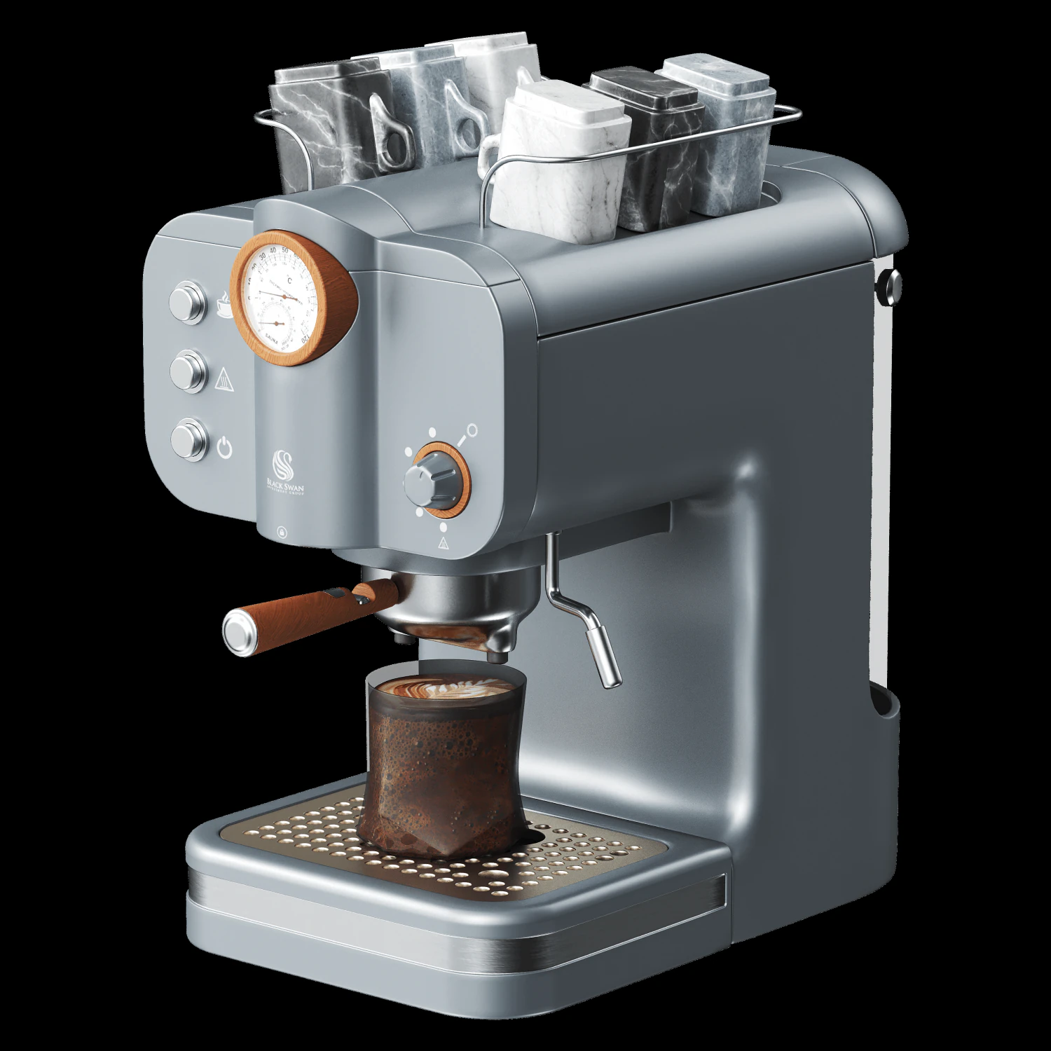 Coffee maker swan sk22110cn 3D Model .c4d .max .obj .3ds .fbx .stl .blend 