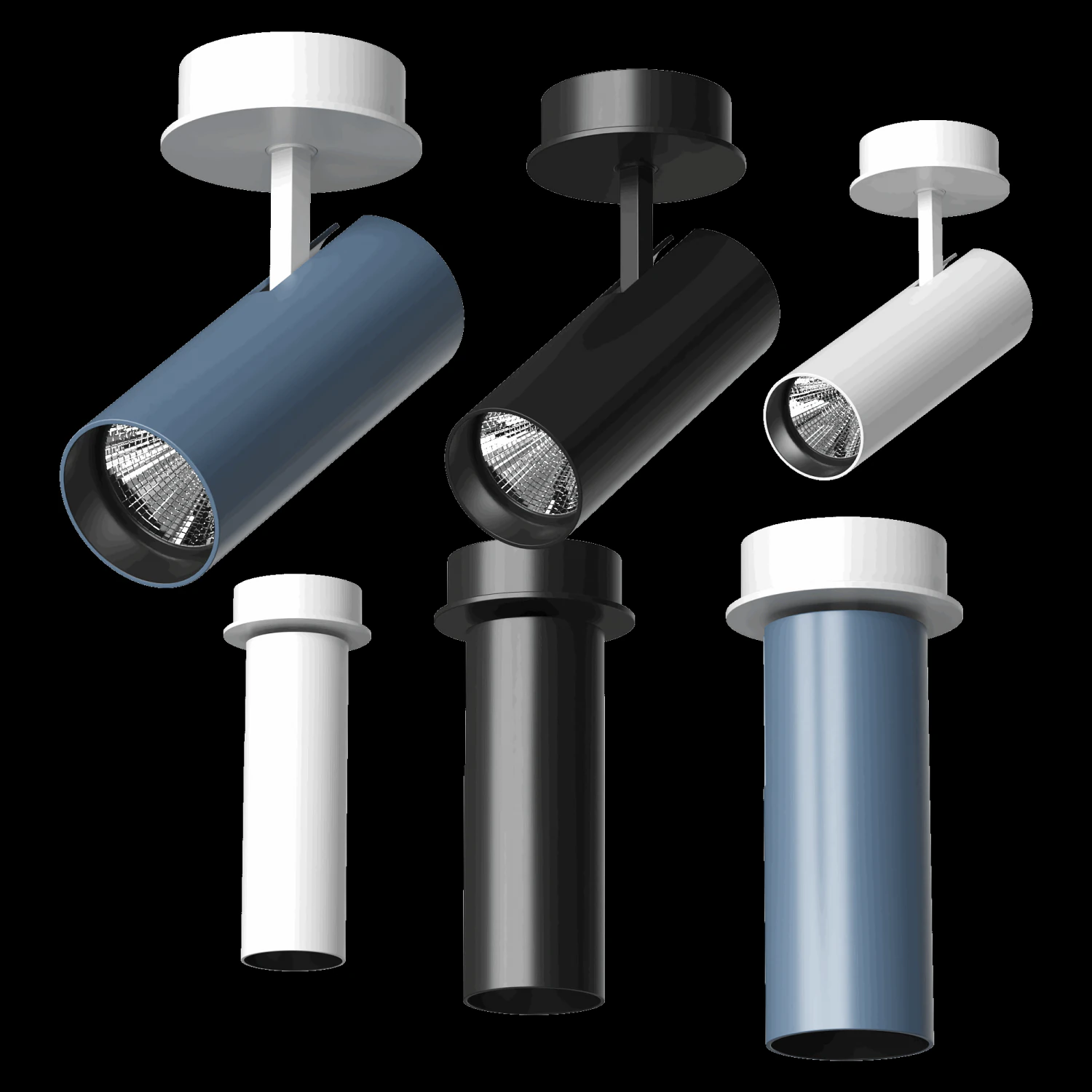 BO semi recessed surface 3D Model .c4d .max .obj .3ds .fbx .stl .blend 