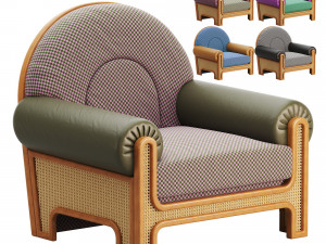 N-GENE ARMCHAIR CHERRY 3D Модель