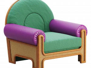N-GENE ARMCHAIR CHERRY 3D Model