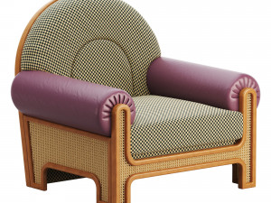 N-GENE ARMCHAIR CHERRY Modelo 3D