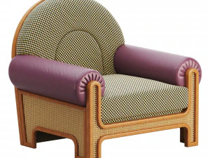 N-GENE ARMCHAIR CHERRY 3D Model