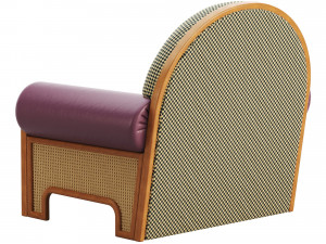 N-GENE ARMCHAIR CHERRY Modelo 3D