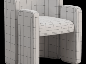 Deloache Dining Chair Modèle 3D