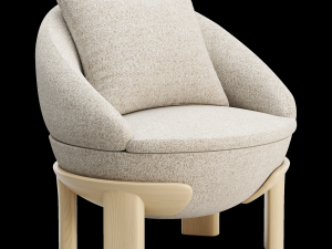 TAMBOUR ARMCHAIR Modello 3D