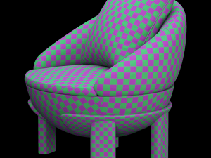 TAMBOUR ARMCHAIR 3D-Modell