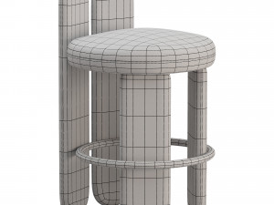 Glazy Counter Stool Modello 3D