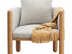 Crosby Lounge Chair Modello 3D