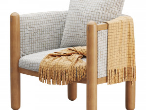 Crosby Lounge Chair Modello 3D