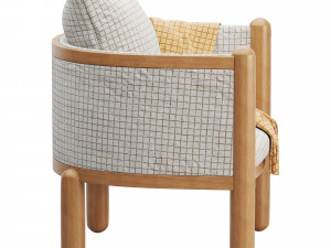 Crosby Lounge Chair Modello 3D