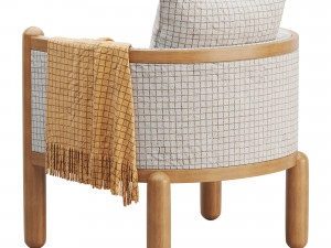 Crosby Lounge Chair Modello 3D