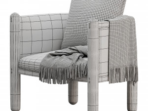 Crosby Lounge Chair Modello 3D