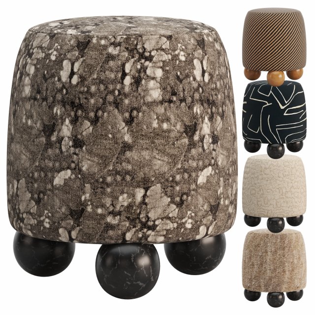 Morro Ottoman Modelo 3D .c4d .max .obj .3ds .fbx .stl .blend 