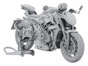 2021 MV Agusta Brutale 1000 RR 3D Model