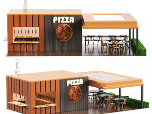 Pizza Market 3D Model